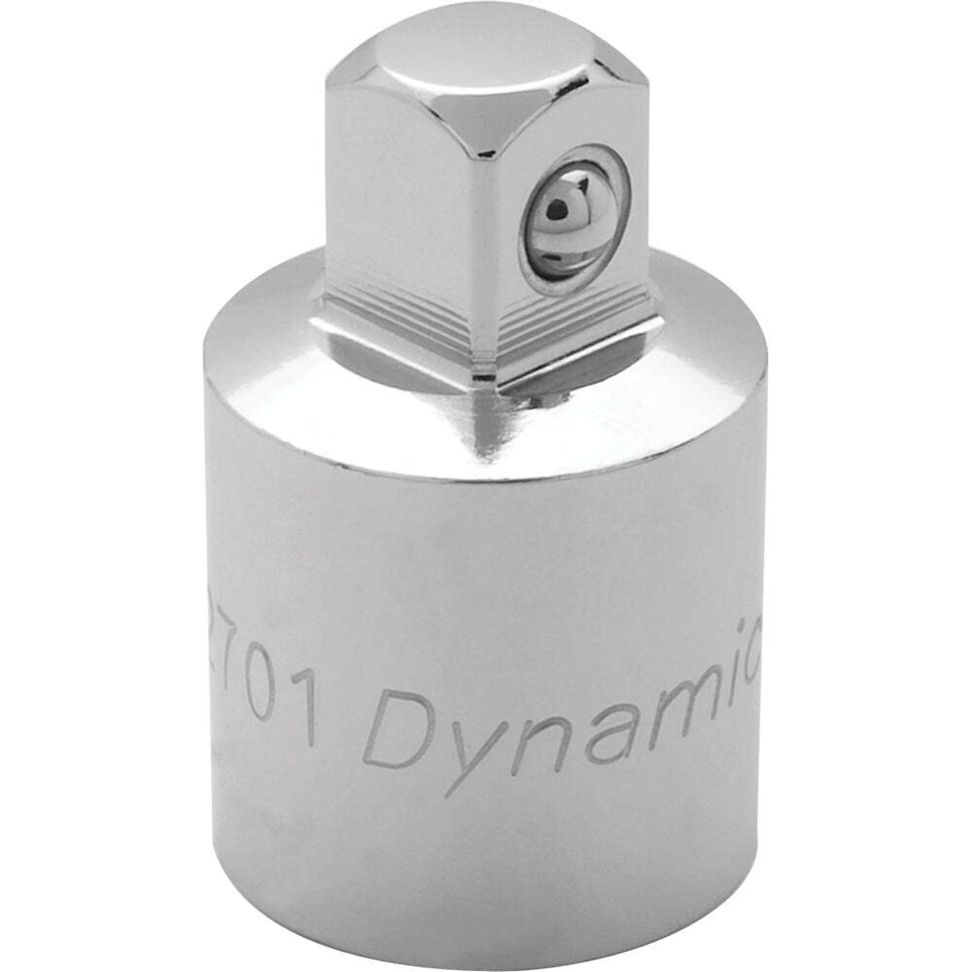 Dynamic Tools Adapter 1/2" Female X 3/8" Male, Chrome Finish